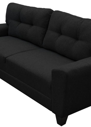 Sala Modular 3-2 El Bazar Store Sidney Lino nacional Negro Sofá Love seat
