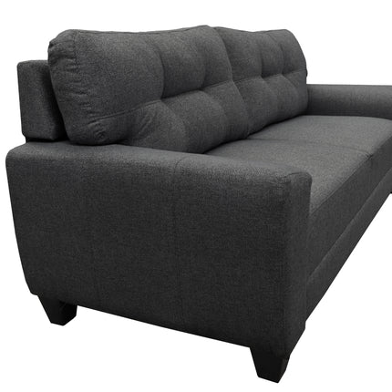 Sala Modular 3-2-1 El Bazar Store Sidney Gris oxford, Sofa, Love seat y sillon