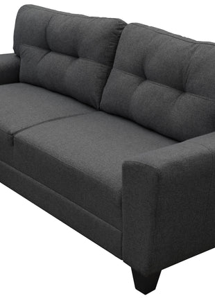Sala Modular 3-2 El Bazar Store Sidney Lino nacional Gris Oxford Sofá Love seat