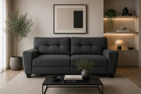 Sala Modular 3-2 El Bazar Store Sidney Lino nacional Gris Oxford Sofá Love seat