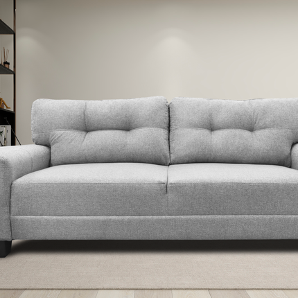 Sofa El Bazar Store Sidney Lino Gris plata 3 plazas, Modular, Moderno, Sala