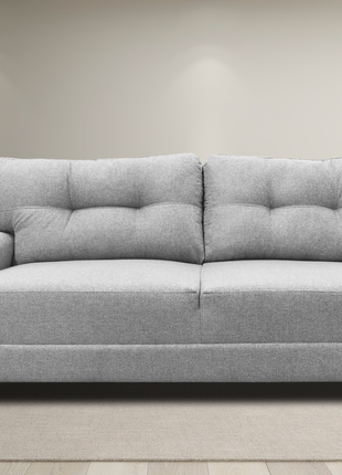 Sala Modular 3-2-1 El Bazar Store Sidney Gris Plata, Sofa, Love seat y sillon