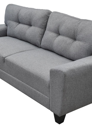 Sala Modular 3-2-1 El Bazar Store Sidney Gris Plata, Sofa, Love seat y sillon