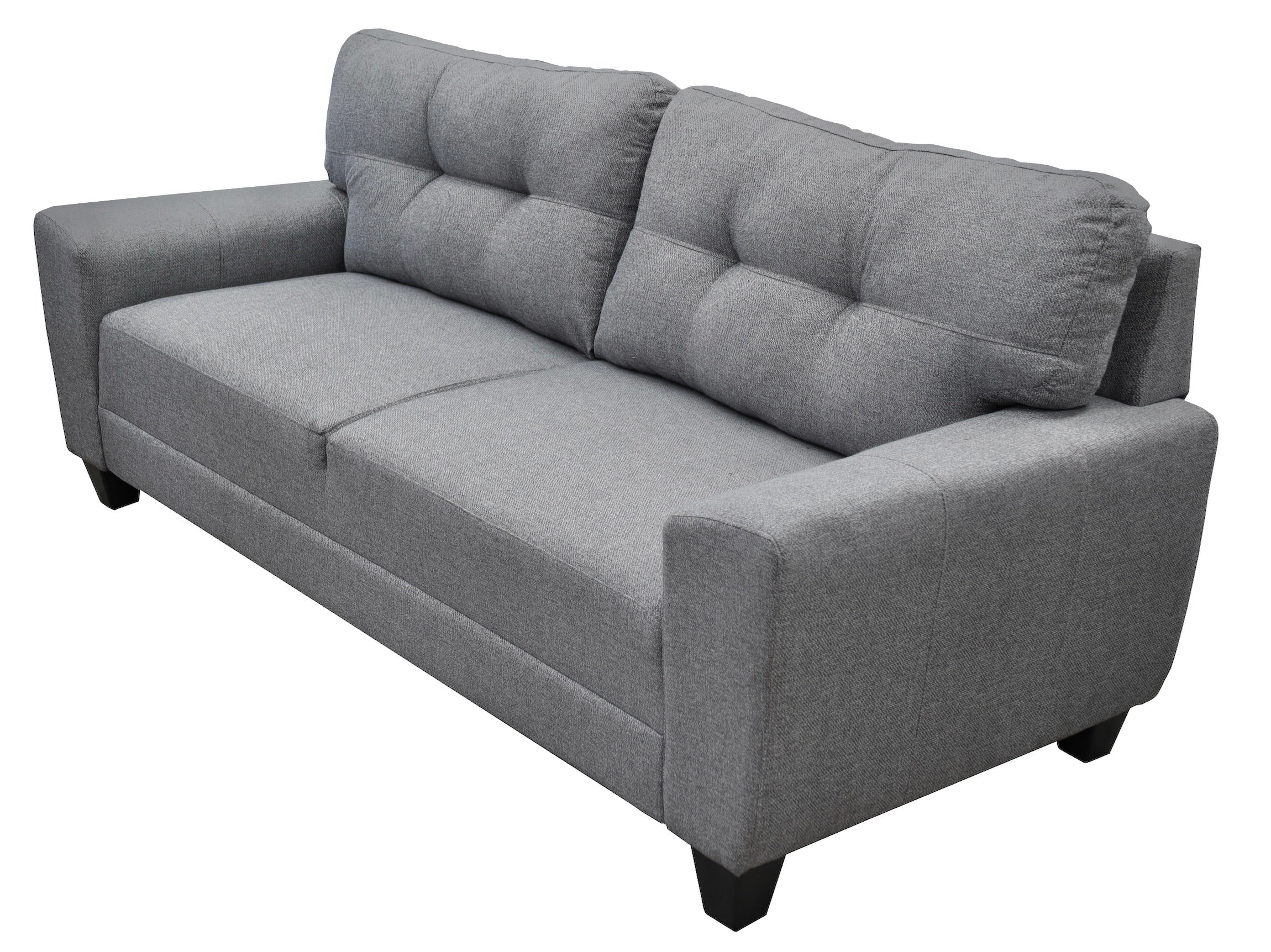 Sala Modular 3-2-1 El Bazar Store Sidney Gris Plata, Sofa, Love seat y sillon