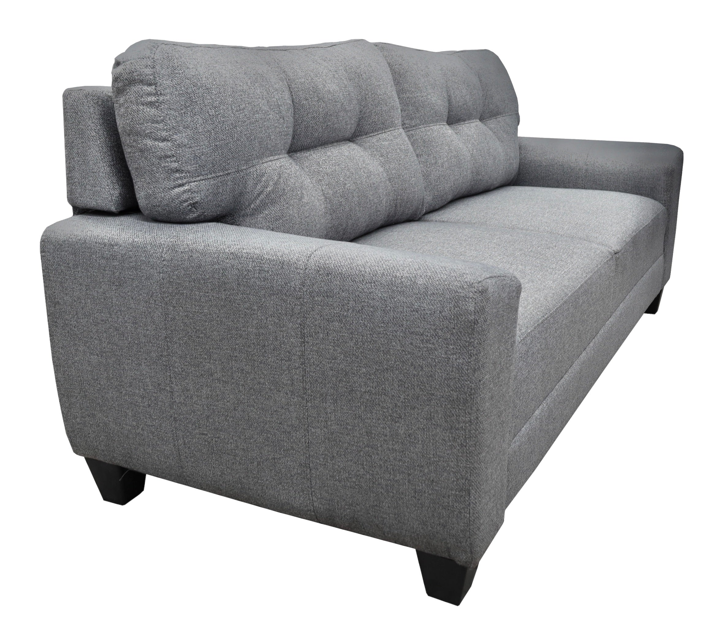 Sala Modular 3-2-1 El Bazar Store Sidney Gris Plata, Sofa, Love seat y sillon