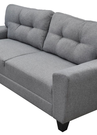 Sala Modular 3-2 El Bazar Store Sidney Lino nacional Gris Plata Sofá Love seat