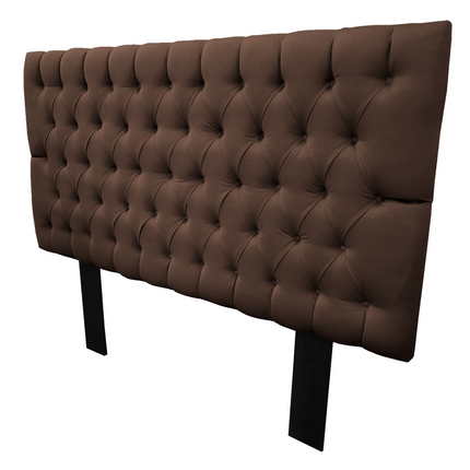 Cabecera Capitonada SoHo - Chocolate, Moderna, King Size, Matrimonial, Queen, Recamara, El Bazar Store