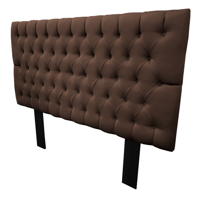 Cabecera Capitonada SoHo - Chocolate, Moderna, King Size, Matrimonial, Queen, Recamara, El Bazar Store