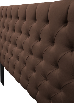 Cabecera Capitonada SoHo - Chocolate, Moderna, King Size, Matrimonial, Queen, Recamara, El Bazar Store