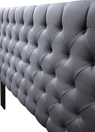 Cabecera Capitonada Soho Gris Oxford - Individual, Matrimonial, Queen, King Size, El Bazar Store