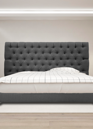 Cabecera Capitonada Soho Gris Oxford - Individual, Matrimonial, Queen, King Size, El Bazar Store