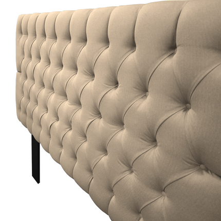 Cabecera Capitonada SoHo Beige- Moderna, King Size, Matrimonial, Queen, Recamara, El Bazar Store
