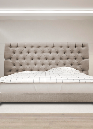 Cabecera Capitonada SoHo Beige- Moderna, King Size, Matrimonial, Queen, Recamara, El Bazar Store