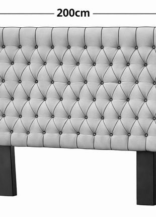 Cabecera Capitonada El Bazar Store Soho Negro King Size El Bazar Store Soho, moderna, king size