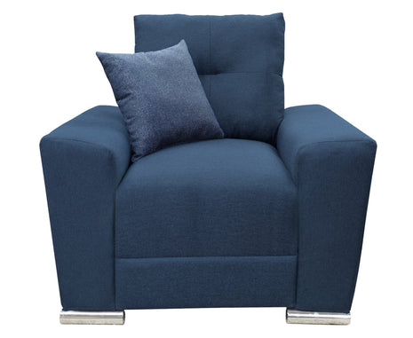 Sillon El Bazar Store Suecia Lino Azul marino 1 plaza Modular Moderno Sala