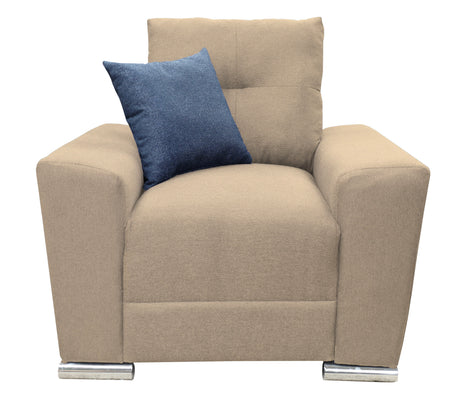 Sillon El Bazar Store Suecia Lino Beige 1 plaza, Modular, Moderno, Sala