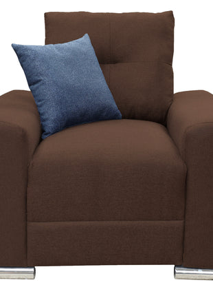 Sala Modular 3-2-1 El Bazar Store Suecia Chocolate, Sofa, Love seat y sillon