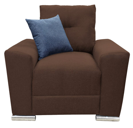 Sillon El Bazar Store Suecia Lino Chocolate 1 plaza, Modular, Moderno, Sala