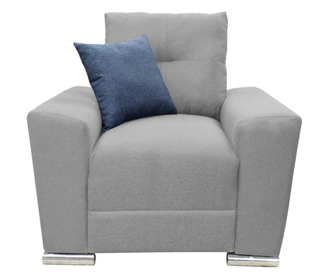 Sillon El Bazar Store Suecia Lino Gris plata 1 plaza, Modular, Moderno, Sala