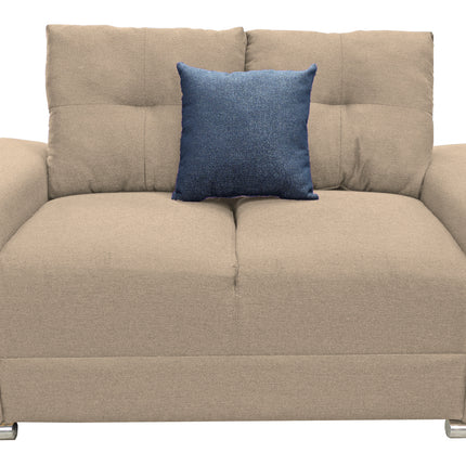 Love seat El Bazar Store Suecia Lino Beige 2 plazas, Modular, Moderno, Sala, Sofa