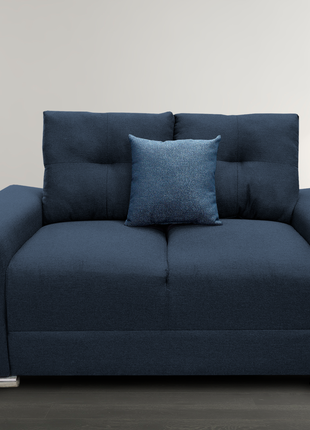 Sala Modular 3-2-1 El Bazar Store Suecia Azul Marino, Sofa, Love seat y sillon