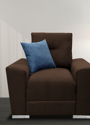 Sala Modular 3-2-1 El Bazar Store Suecia Chocolate, Sofa, Love seat y sillon