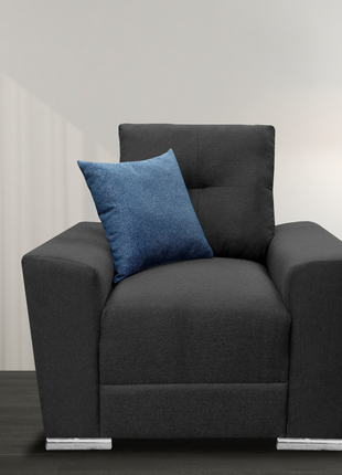 Sillon El Bazar Store Suecia Lino Gris Oxford 1 plaza, Modular, Moderno, Sala