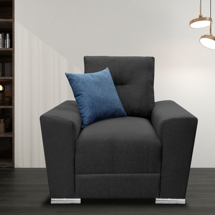 Sillon El Bazar Store Suecia Lino Gris Oxford 1 plaza, Modular, Moderno, Sala