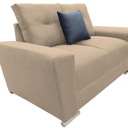Love seat El Bazar Store Suecia Lino Beige 2 plazas, Modular, Moderno, Sala, Sofa
