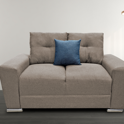 Love seat El Bazar Store Suecia Lino Beige 2 plazas, Modular, Moderno, Sala, Sofa