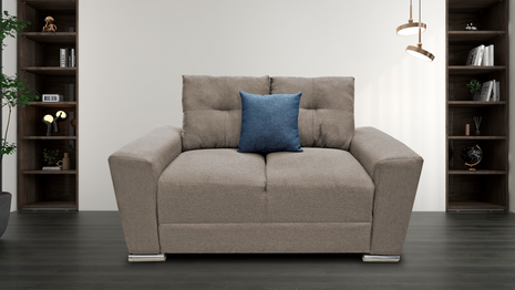 Love seat El Bazar Store Suecia Lino Beige 2 plazas, Modular, Moderno, Sala, Sofa