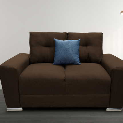 Sala Modular 3-2-1 El Bazar Store Suecia Chocolate, Sofa, Love seat y sillon