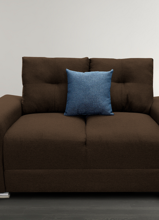 Love seat El Bazar Store Suecia Lino Chocolate 2 plazas, Modular, Moderno, Sala, Sofa