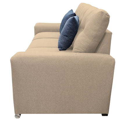 Sofa El Bazar Store Suecia Lino Beige 3 plazas, Modular, Moderno, Sala