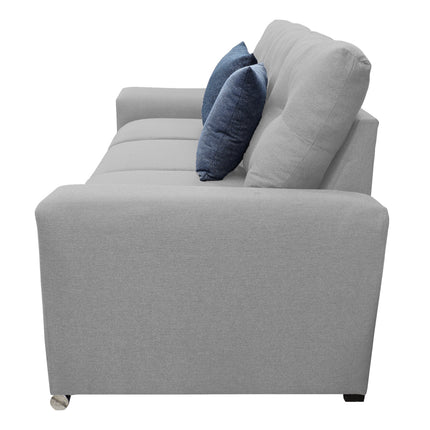 Sofa El Bazar Store Suecia Lino Gris plata 3 plazas, Modular, Moderno, Sala
