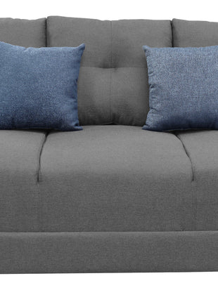 Sala Modular 3-2-1 El Bazar Store Suecia Gris Oxford, Sofa, Love seat y sillon