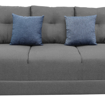 Sala Modular 3-2-1 El Bazar Store Suecia Gris Oxford, Sofa, Love seat y sillon