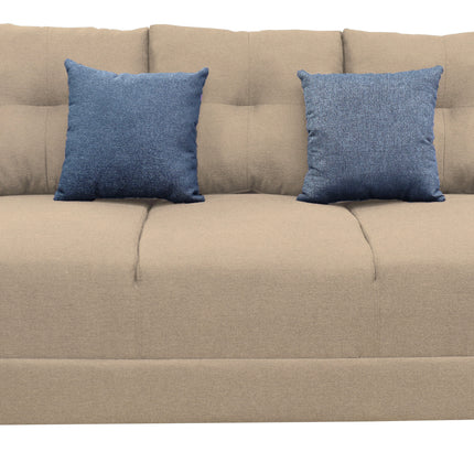 Sofa El Bazar Store Suecia Lino Beige 3 plazas, Modular, Moderno, Sala