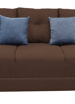 Sofa El Bazar Store Suecia Lino Chocolate 3 plazas, Modular, Moderno, Sala