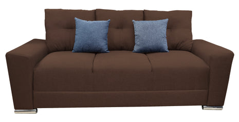 Sofa El Bazar Store Suecia Lino Chocolate 3 plazas, Modular, Moderno, Sala