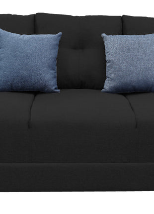 Sala Modular 3-2-1 El Bazar Store Suecia Negro, Sofa, Love seat y sillon