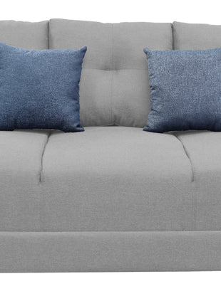 Sala Modular 3-2-1 El Bazar Store Suecia Gris plata, Sofa, Love seat y sillon