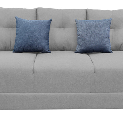 Sala Modular 3-2-1 El Bazar Store Suecia Gris plata, Sofa, Love seat y sillon
