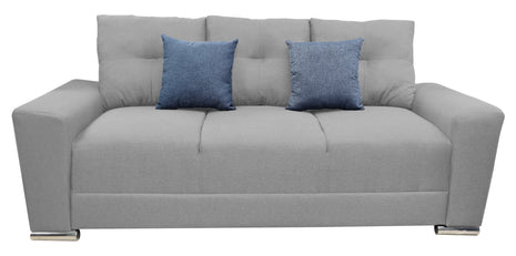 Sofa El Bazar Store Suecia Lino Gris plata 3 plazas, Modular, Moderno, Sala