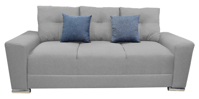 Sofa El Bazar Store Suecia Lino Gris plata 3 plazas, Modular, Moderno, Sala
