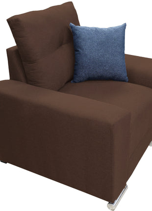 Sala Modular 3-2-1 El Bazar Store Suecia Chocolate, Sofa, Love seat y sillon