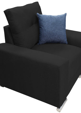 Sala Modular 3-2-1 El Bazar Store Suecia Negro, Sofa, Love seat y sillon