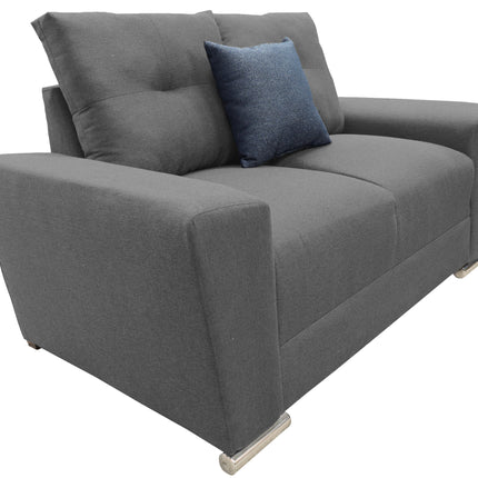Love seat El Bazar Store Suecia Lino Gris Oxford 2 plazas, Modular, Moderno, Sala, Sofa