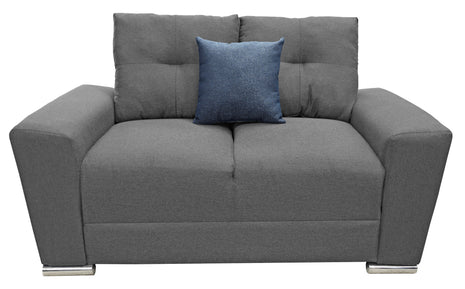 Love seat El Bazar Store Suecia Lino Gris Oxford 2 plazas, Modular, Moderno, Sala, Sofa