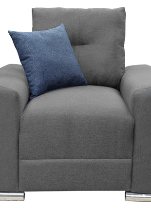 Sillon El Bazar Store Suecia Lino Gris Oxford 1 plaza, Modular, Moderno, Sala